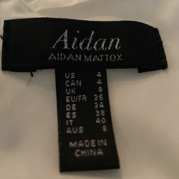 Aidan by Aidan Mattox by y Anthropologie stunning luxury cascade sheath dress. - Picture 7 of 13